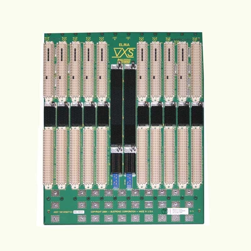 Backplane board with multiple gold connectors Backplane board with multiple gold connectors
